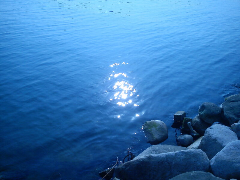 Blue Water with Sunlight