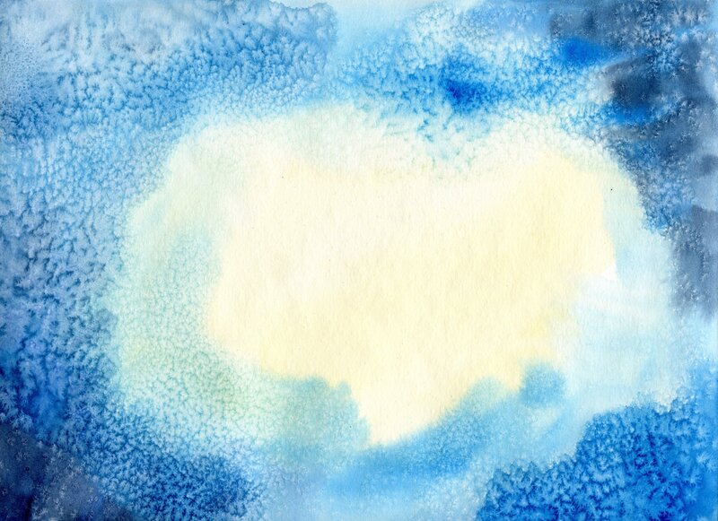 blue watercolor abstract