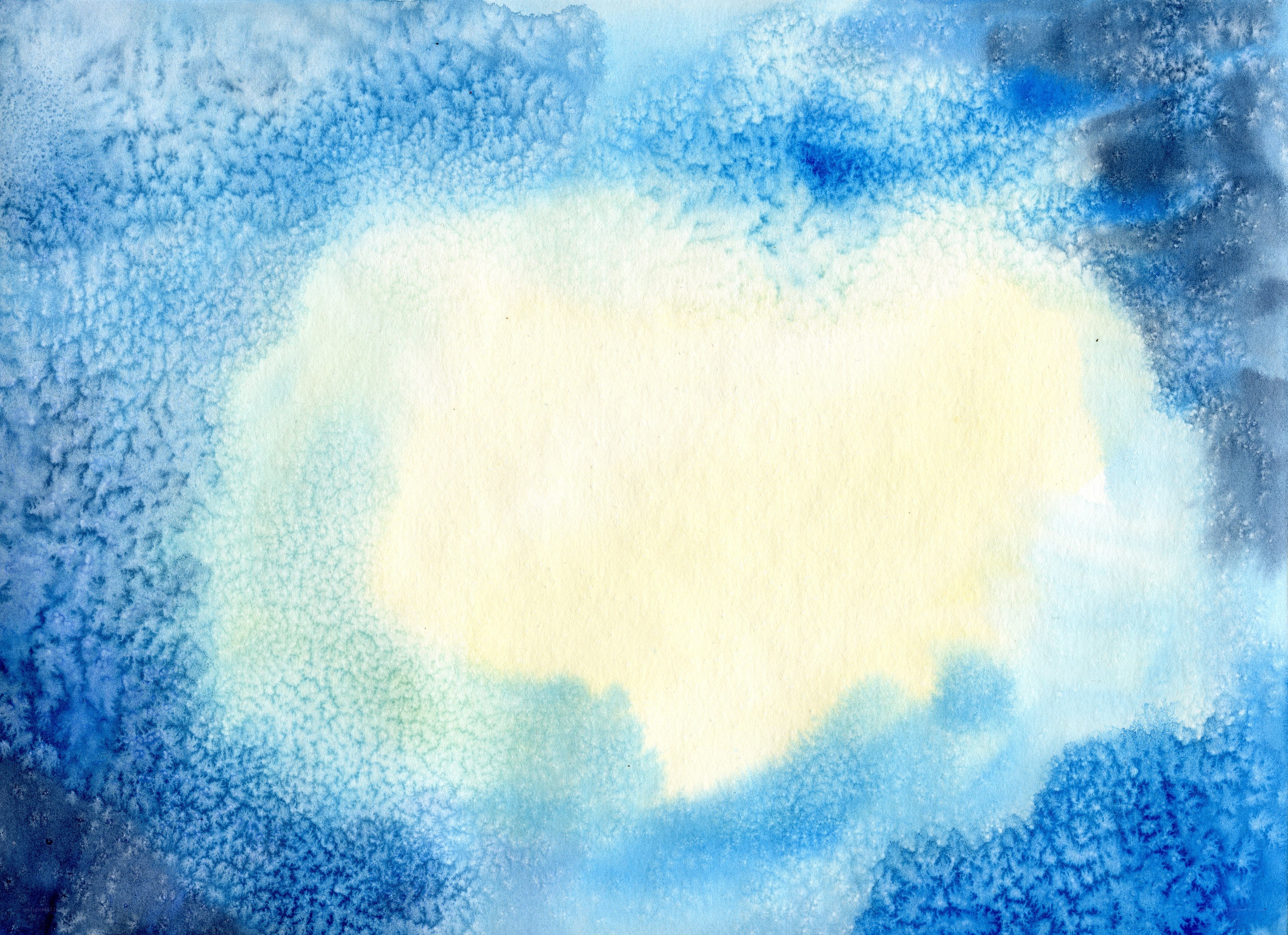 blue watercolor abstract