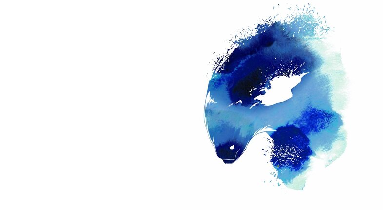 Blue Watercolor Fish