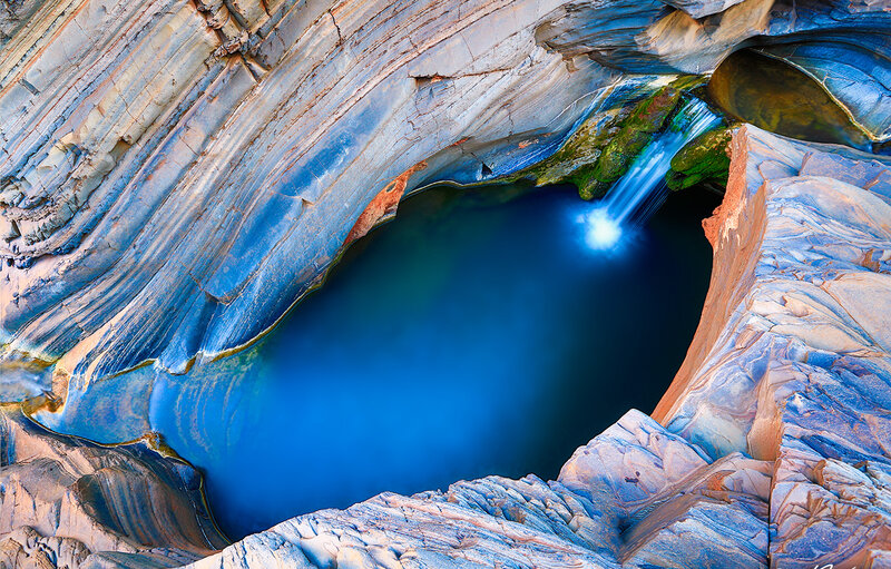 Blue Waterfall Pool