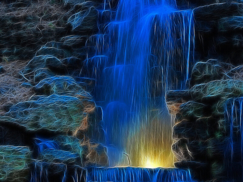 Blue Waterfall