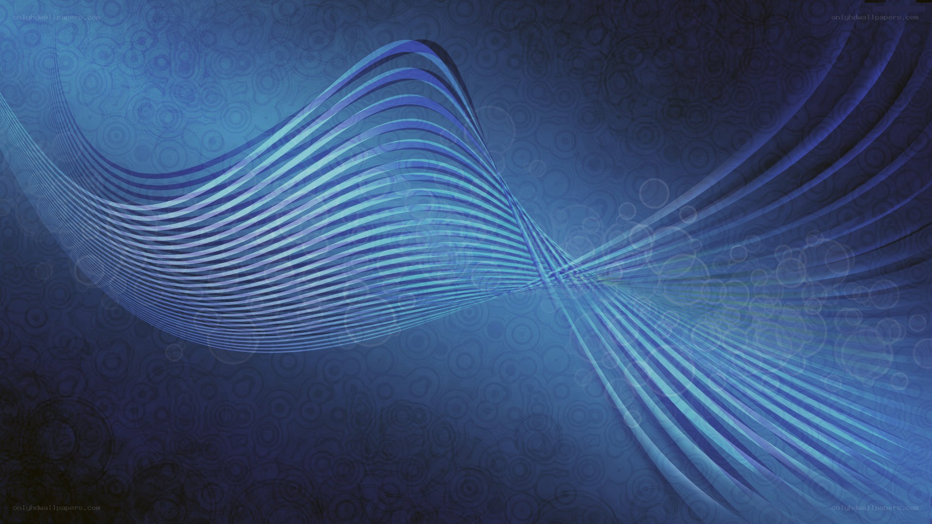 Blue wave abstract background