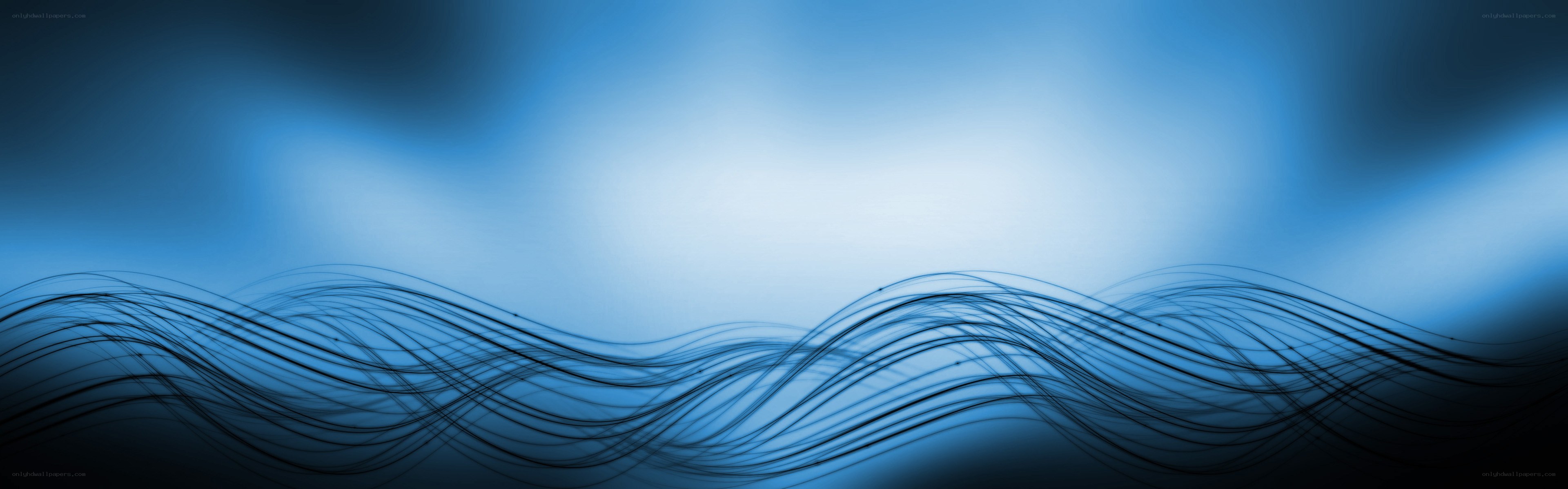 blue wave abstract background