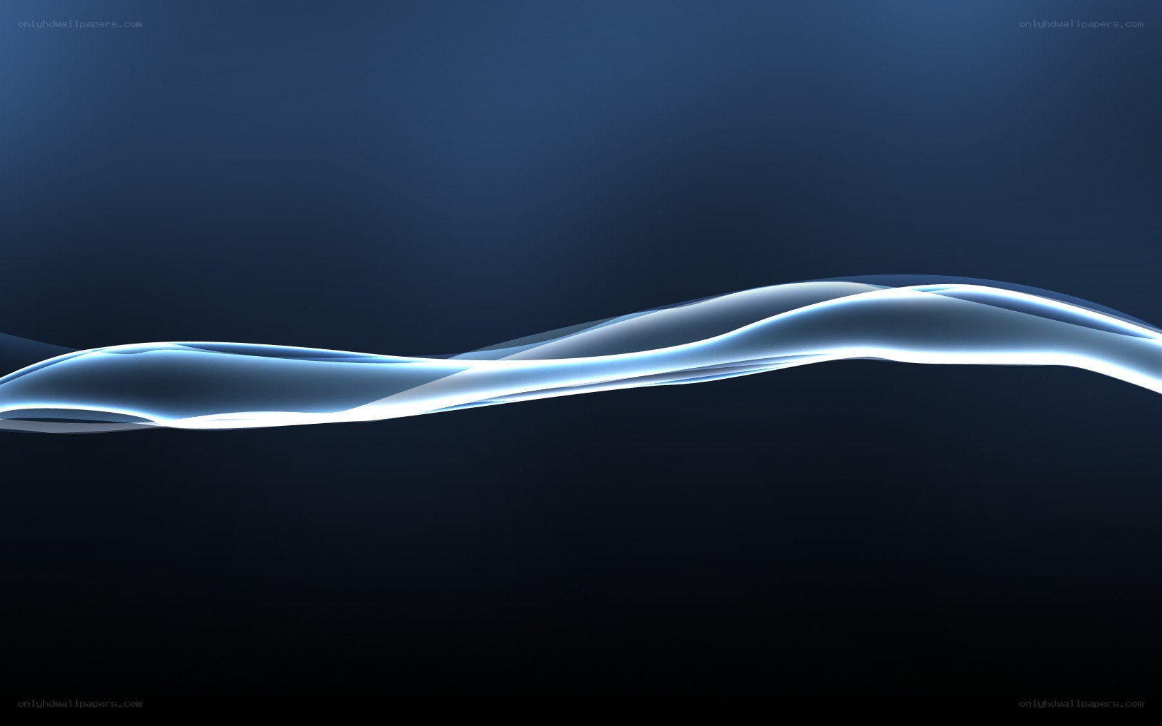 Blue wave abstract background