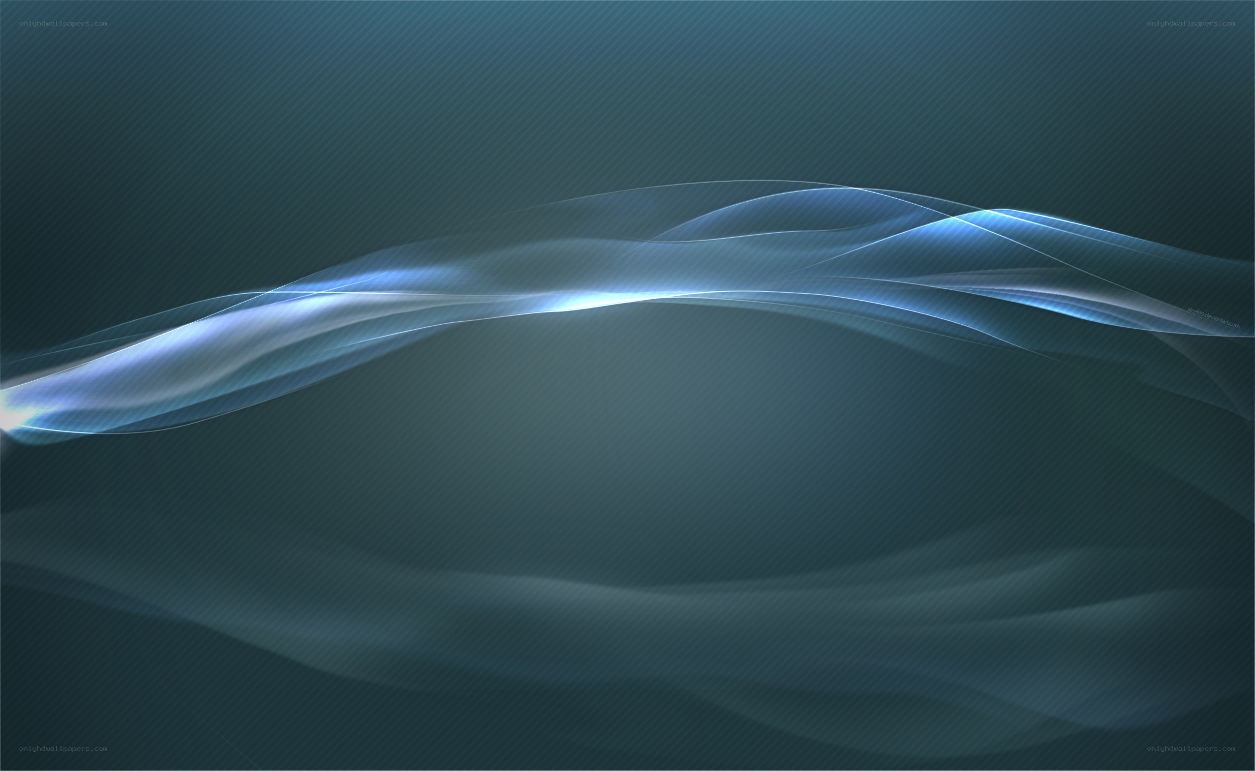blue wave abstract background