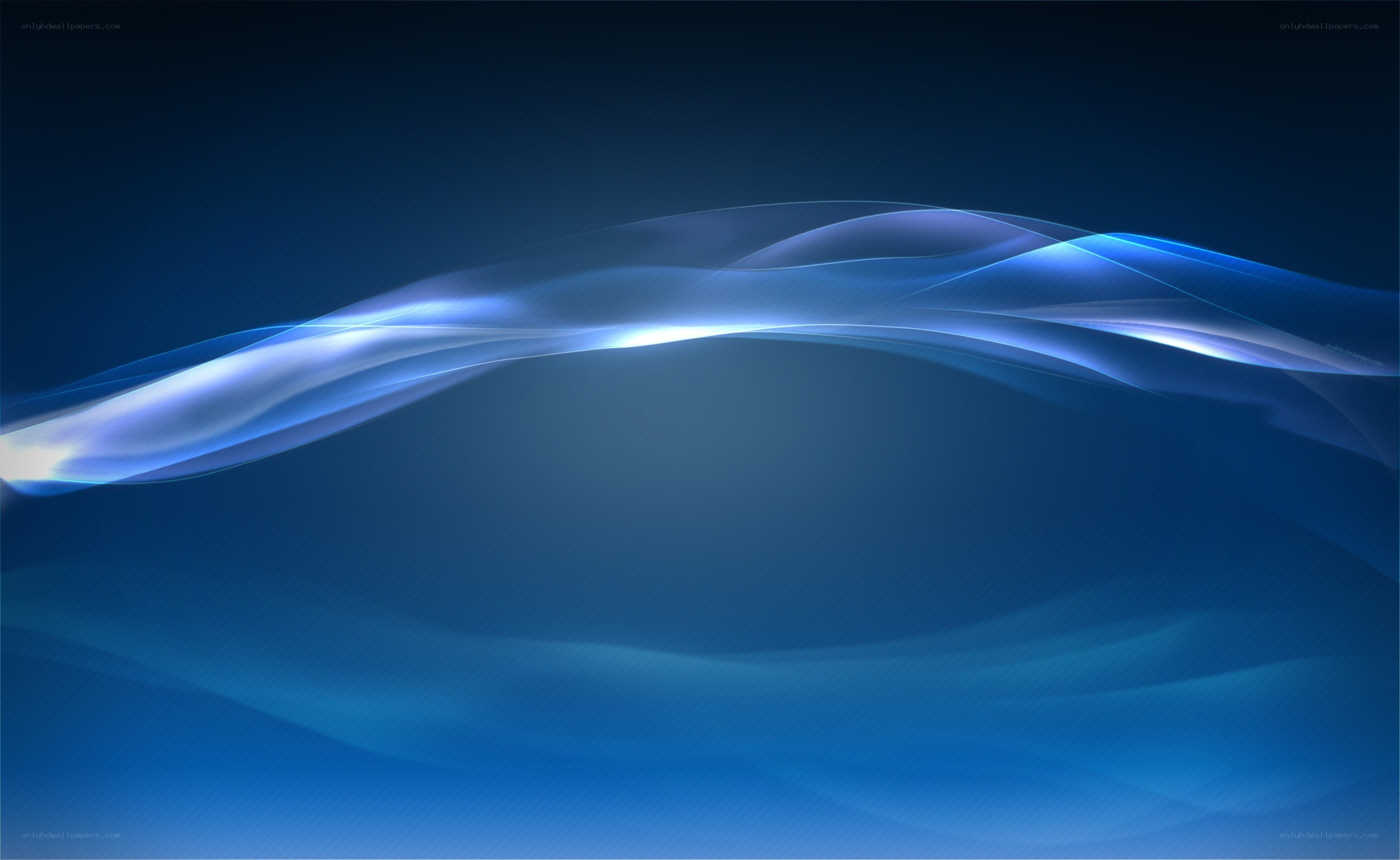 blue wave abstract background