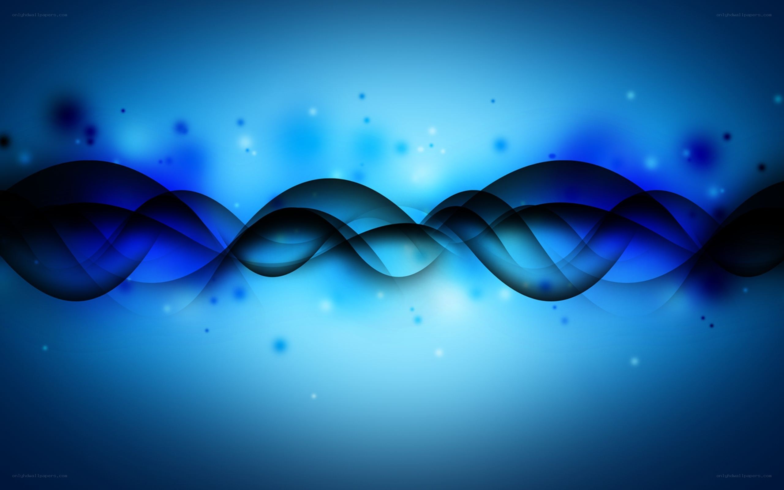blue wave abstract background