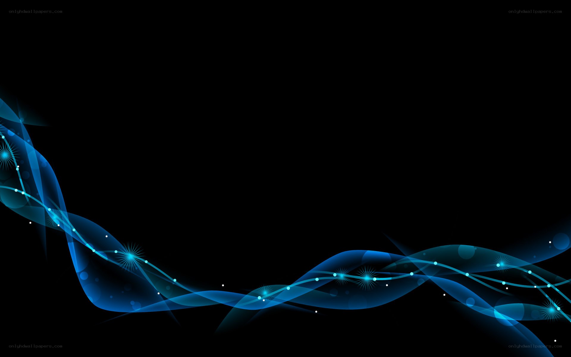 blue wave abstract background
