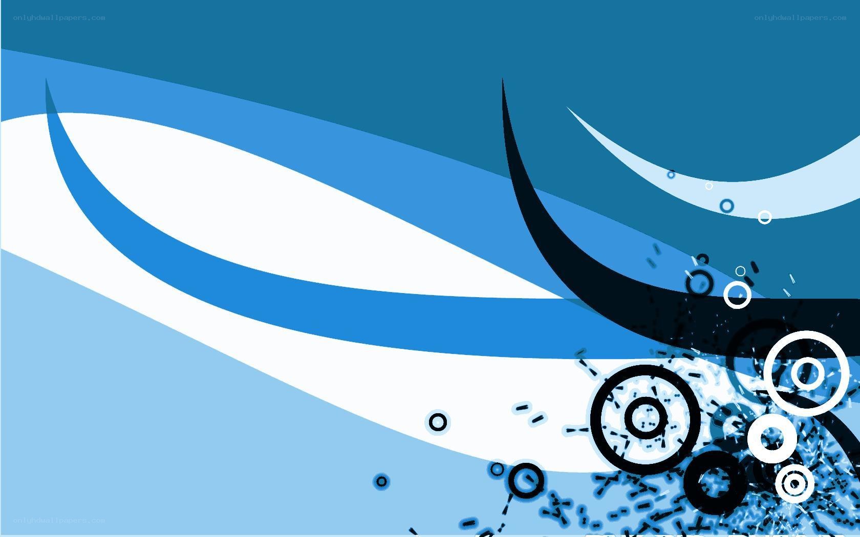 blue wave abstract design