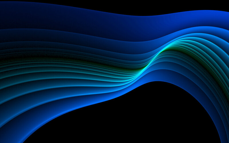 Blue wave abstract design