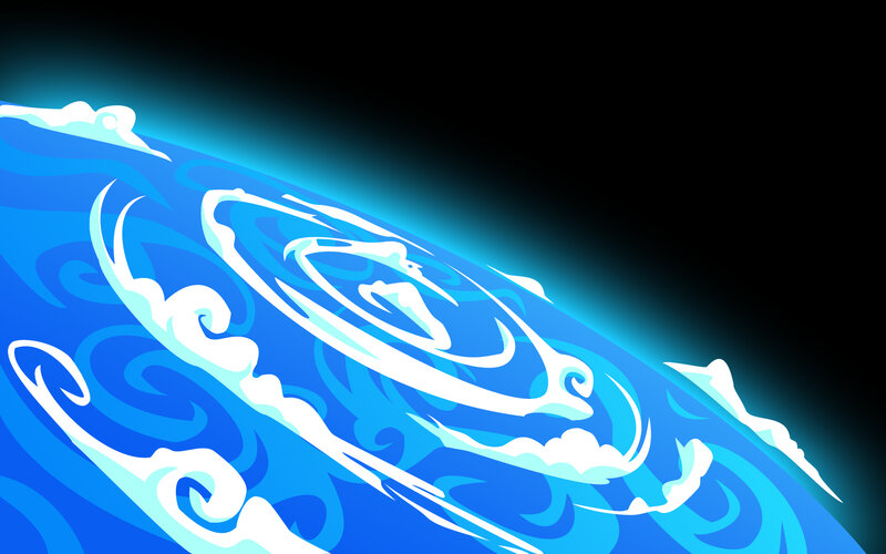 blue wave animation