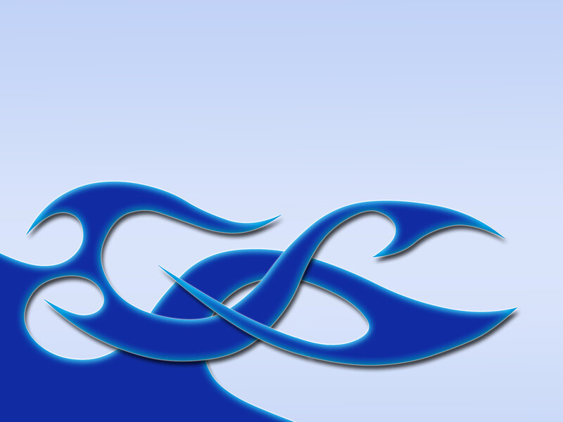 Blue Wave Design — Calm, Vector Art