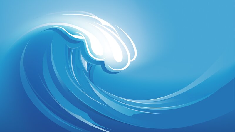 blue wave graphic