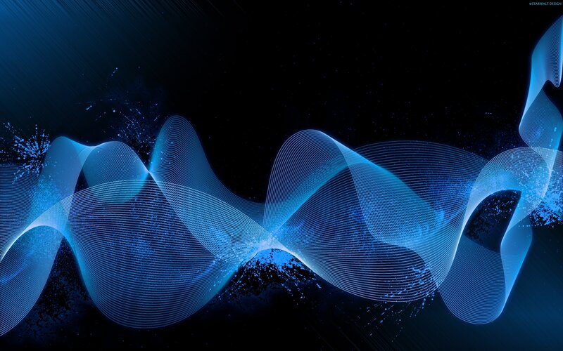 Blue Wave Lines — Dynamic