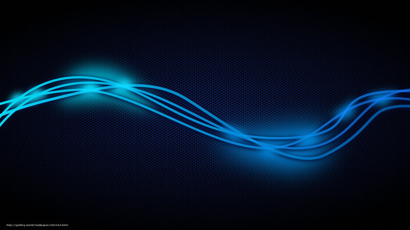 blue wave lines on dark background
