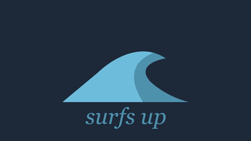 Blue Wave Logo — Minimalist