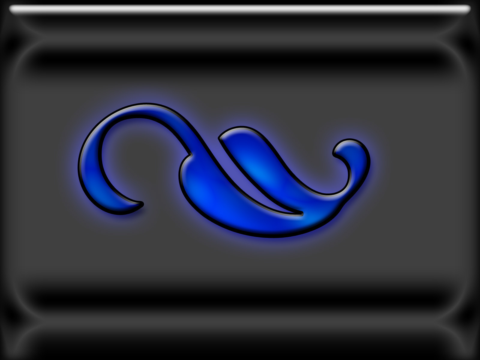 blue wave logo on dark background