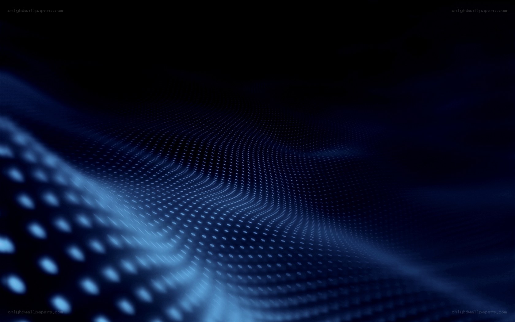 blue wave of dots