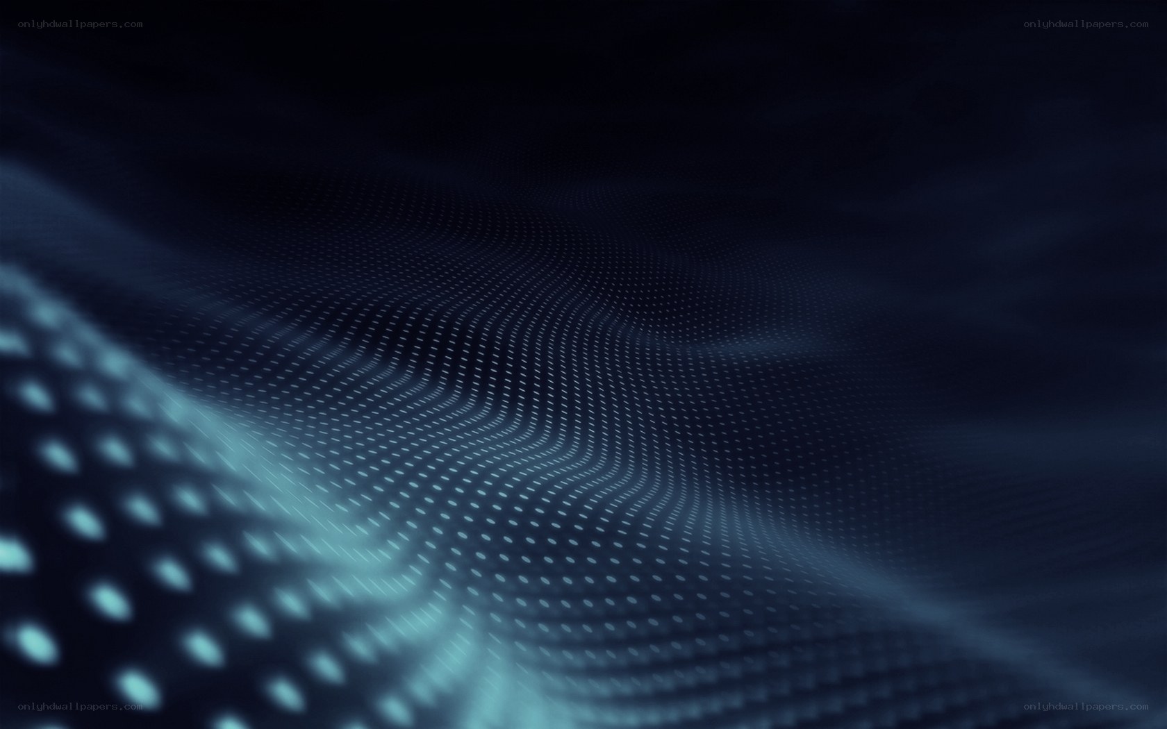 blue wave of dots