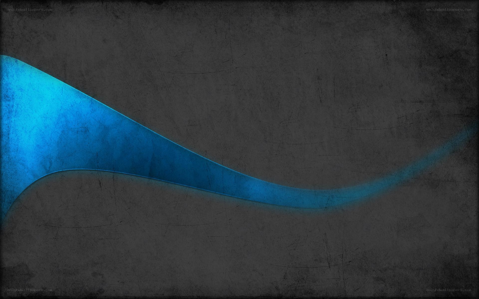 blue wave on dark background