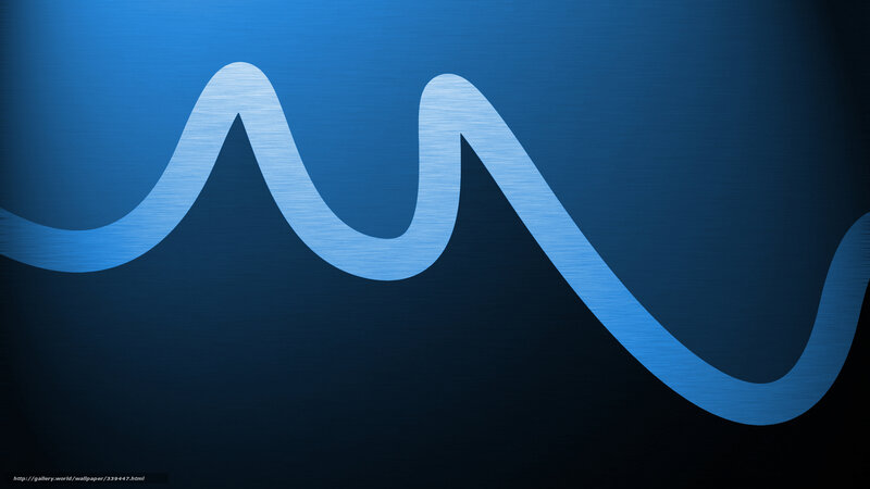 Blue Wave Pattern — Calm, Abstract, Background