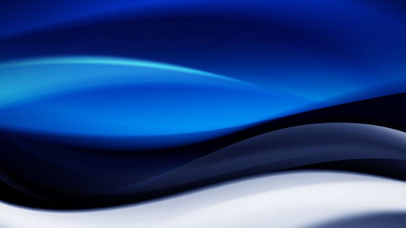 Blue Wave Pattern — Calm, Abstract, White
