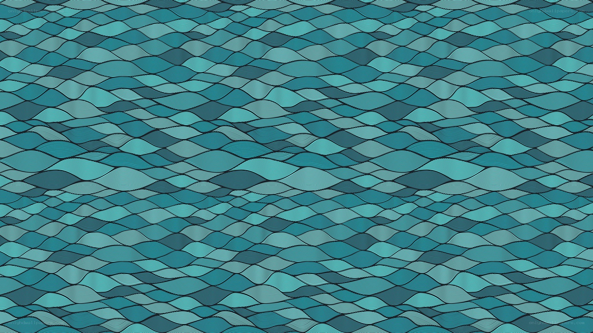 blue wave pattern design