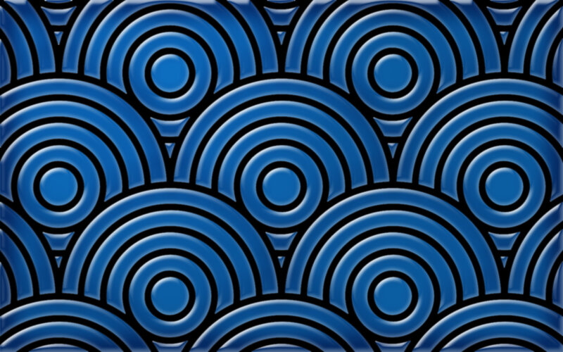 blue wave pattern design