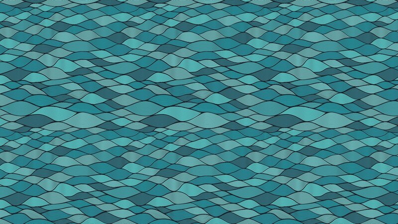 Blue Wave Pattern — Teal, Calm, Abstract