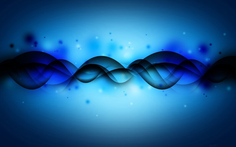 Blue Wave Patterns — Calm, Abstract, Waves, Light