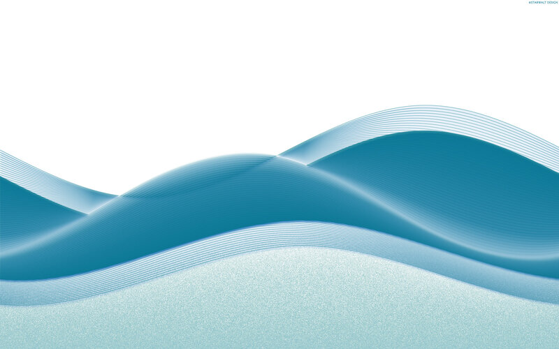 Blue Wave Patterns — Calm, Abstract, Waves, Lines