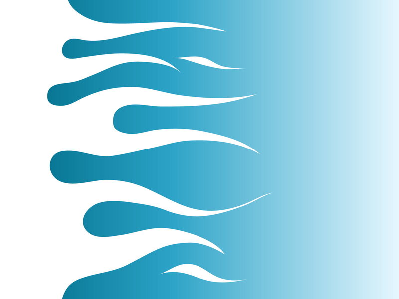 Blue Wave Patterns — Calm, Abstract, Waves, White Lines
