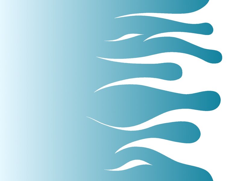 Blue Wave Patterns — Calm, Vector Art