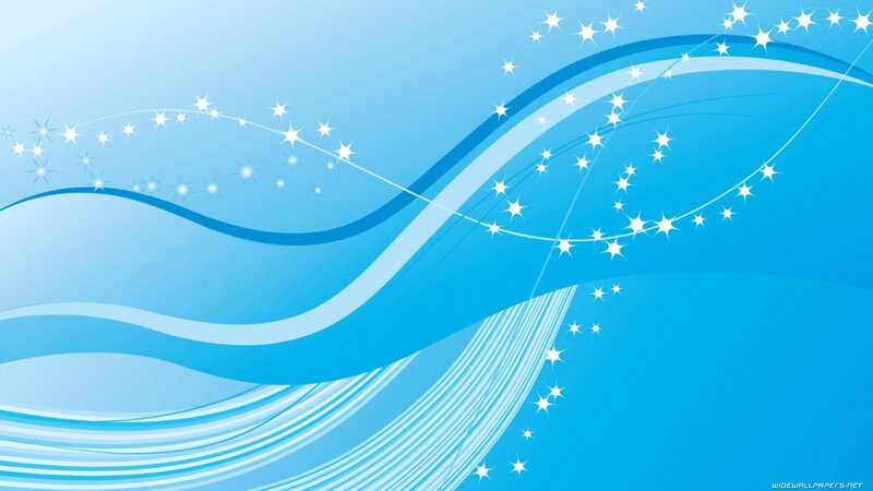 blue wave with stars