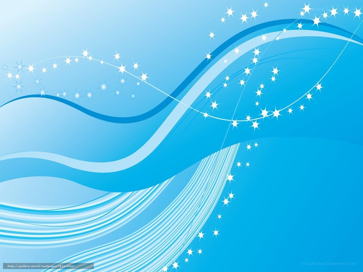 blue wave with stars