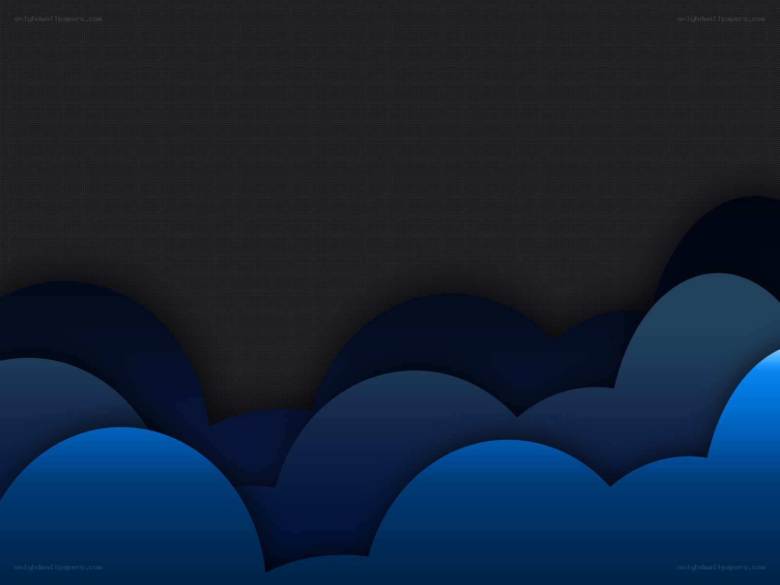 blue waves on dark background