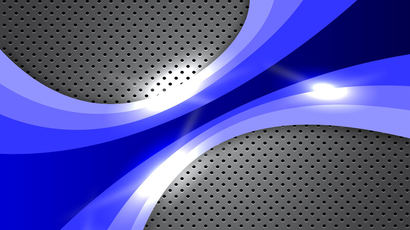 Blue Waves on Metal Mesh