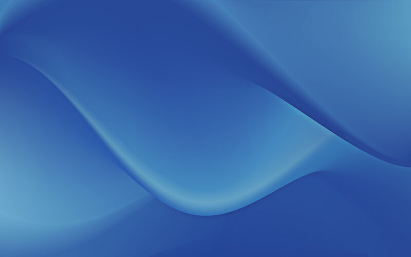 Blue Wavy Abstract Shape