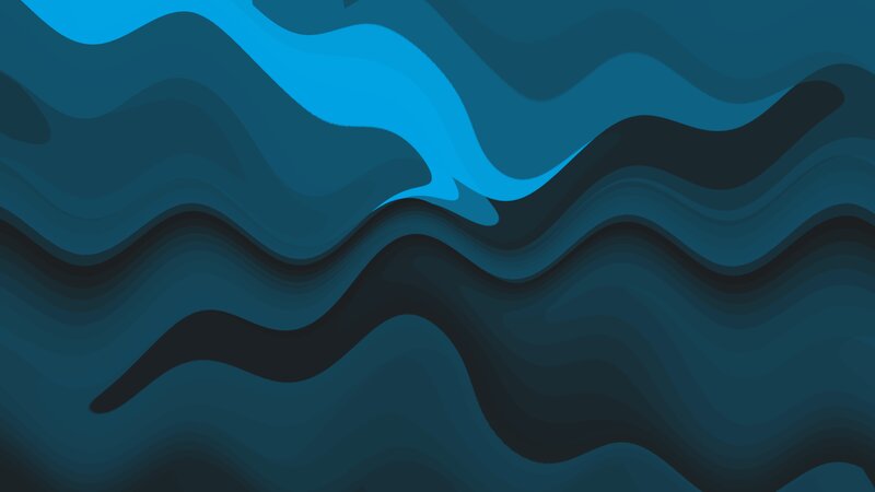 Blue Wavy Layers