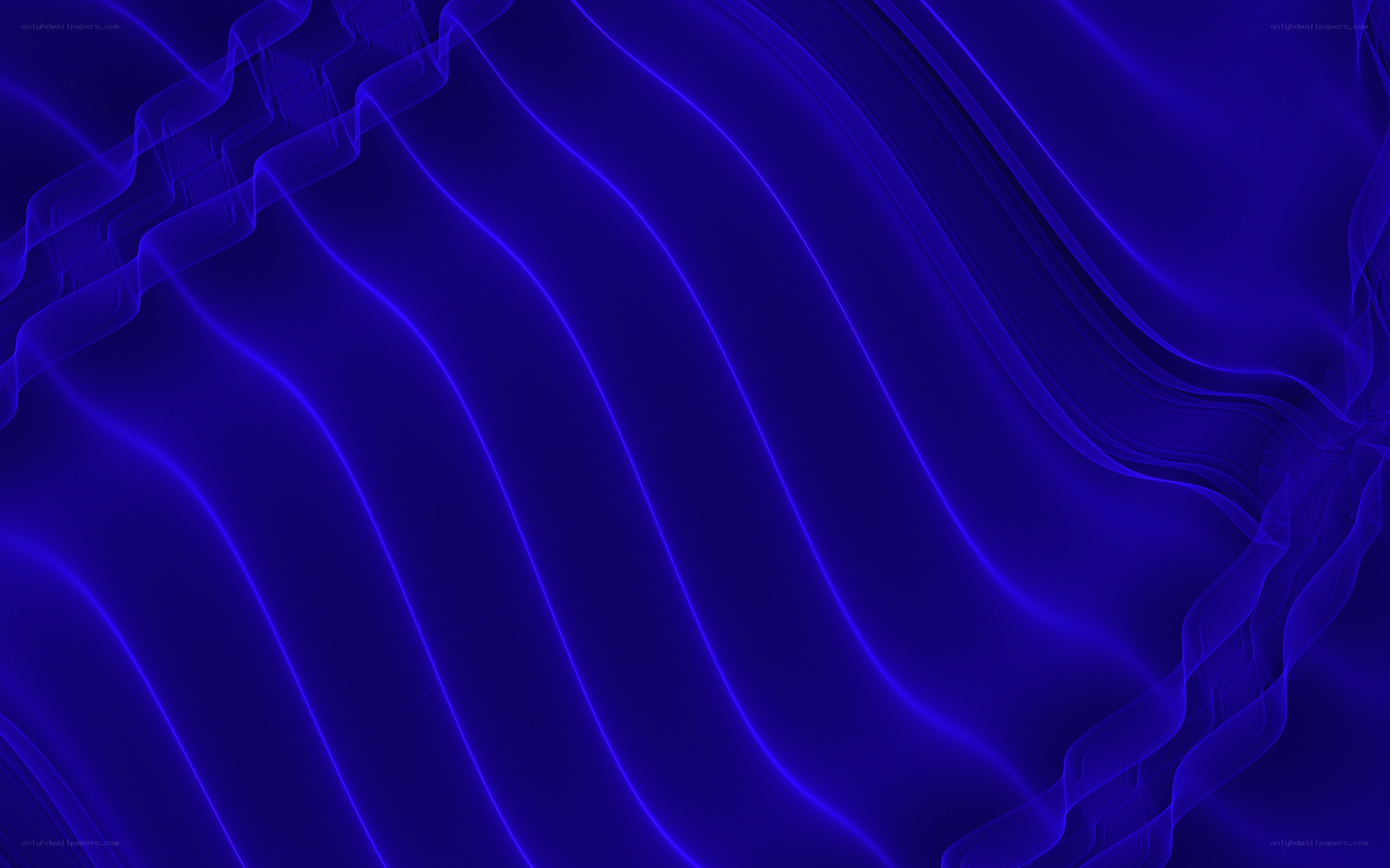 blue wavy light lines