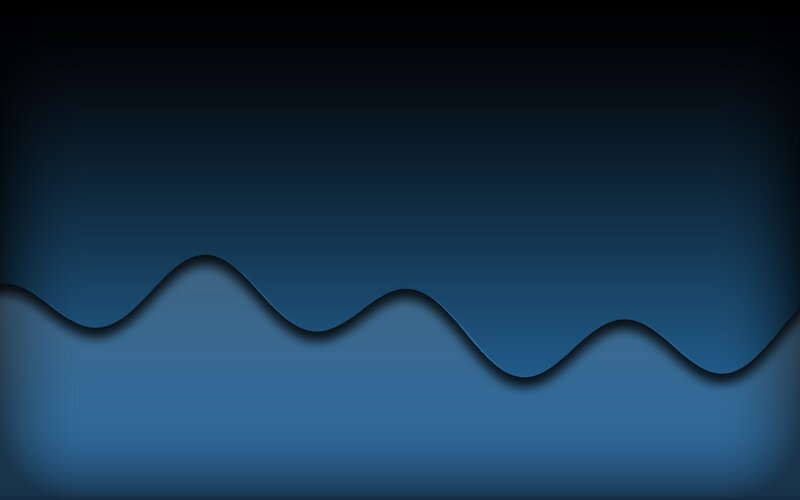 Blue Wavy Line