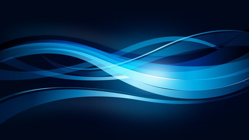 Blue Wavy Lines — Black