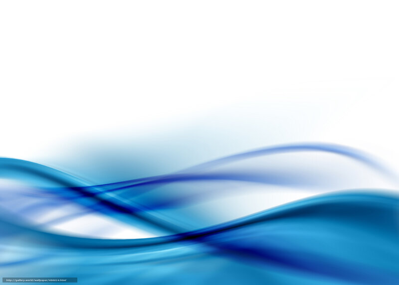 Blue Wavy Lines — Calm, Abstract, Waves, White Background