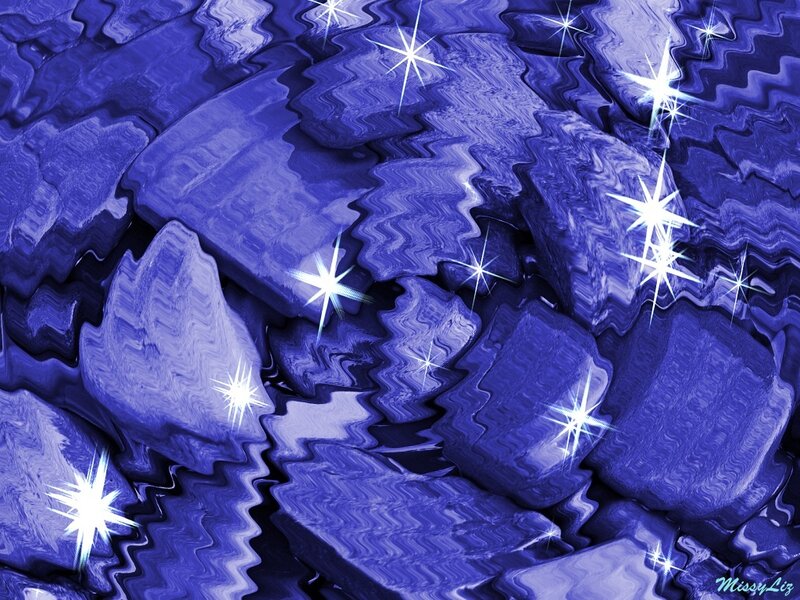 Blue Wavy Rocks