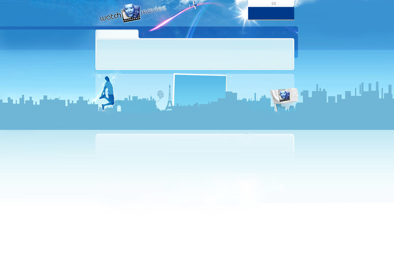 blue web interface with cityscape