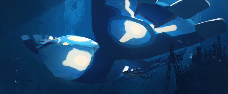 Blue Whale-like Creature