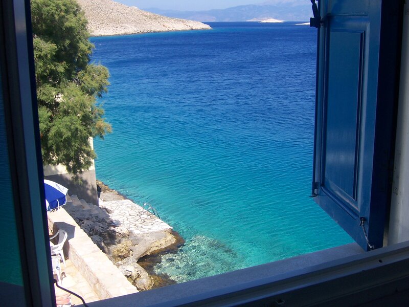 Blue Window View of Sea