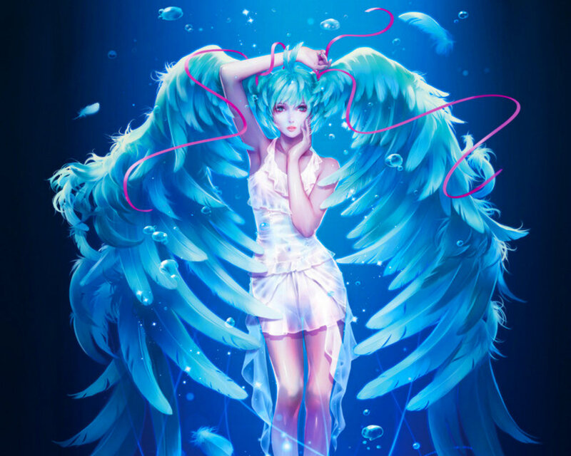 Blue-winged Angel Girl