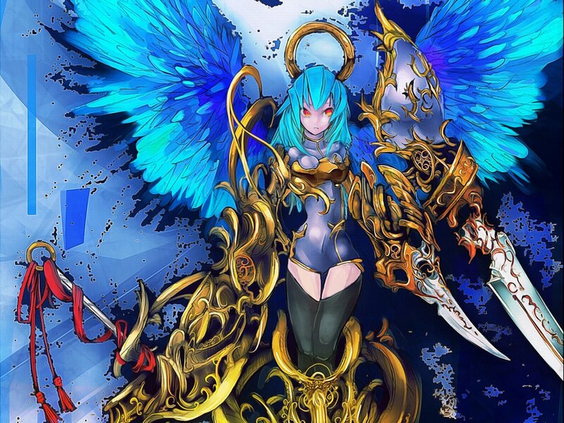 Blue-winged Angel Warrior — Blue